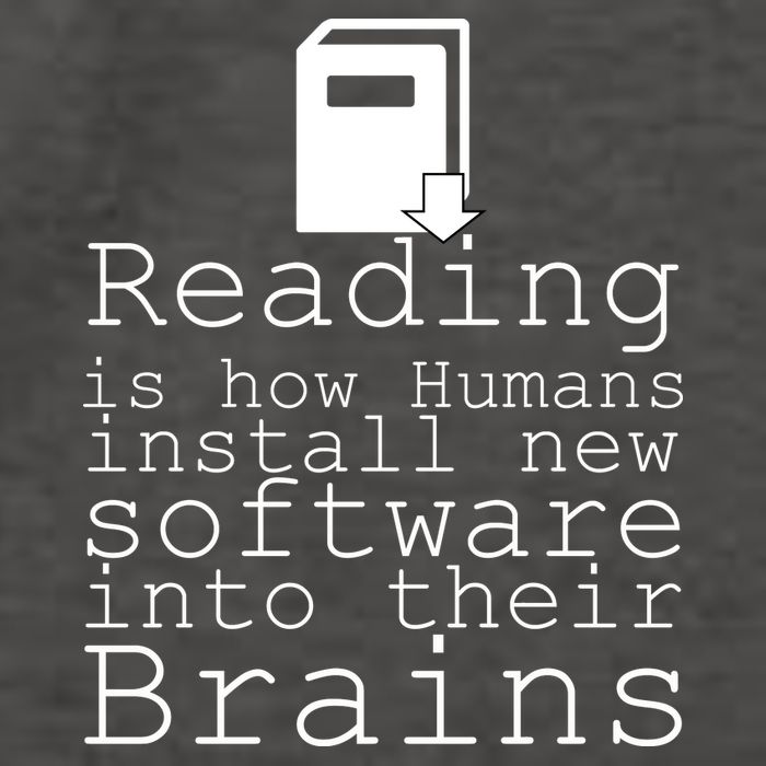 Reading Is How Humans Download New Software Vector Backpack