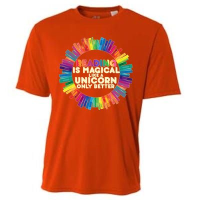 Reading Is Magical Like A Unicorn Only Better Cooling Performance Crew T-Shirt