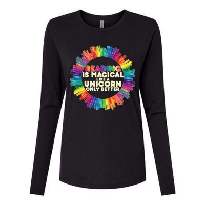 Reading Is Magical Like A Unicorn Only Better Womens Cotton Relaxed Long Sleeve T-Shirt