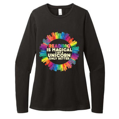 Reading Is Magical Like A Unicorn Only Better Womens CVC Long Sleeve Shirt