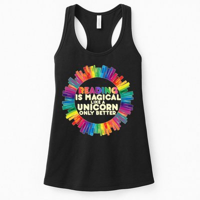 Reading Is Magical Like A Unicorn Only Better Womens Tank Top