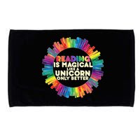 Reading Is Magical Like A Unicorn Only Better Microfiber Hand Towel