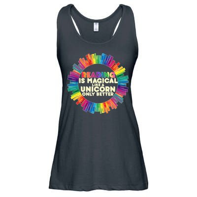 Reading Is Magical Like A Unicorn Only Better Ladies Essential Flowy Tank