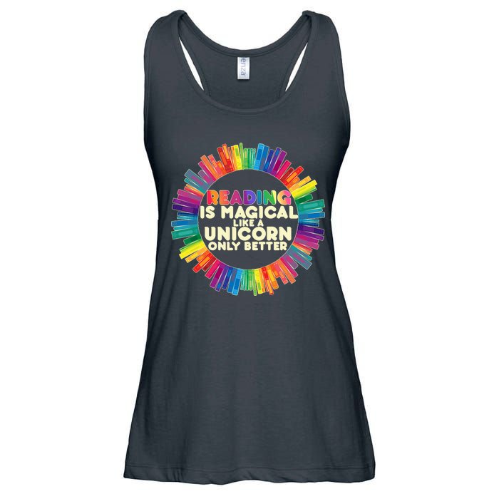 Reading Is Magical Like A Unicorn Only Better Ladies Essential Flowy Tank