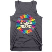 Reading Is Magical Like A Unicorn Only Better Tank Top