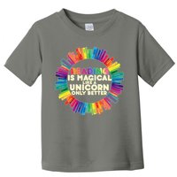 Reading Is Magical Like A Unicorn Only Better Toddler T-Shirt