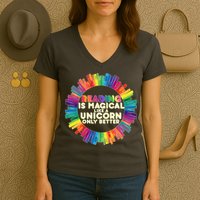 Reading Is Magical Like A Unicorn Only Better Women's V-Neck T-Shirt