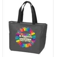 Reading Is Magical Like A Unicorn Only Better Zip Tote Bag