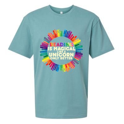 Reading Is Magical Like A Unicorn Only Better Sueded Cloud Jersey T-Shirt