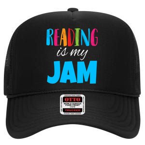 Reading Is My Jam High Crown Mesh Back Trucker Hat