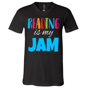 Reading Is My Jam V-Neck T-Shirt