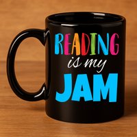 Reading Is My Jam 11oz C Handle Ceramic Mug