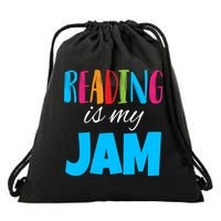 Reading Is My Jam Drawstring Bag