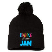 Reading Is My Jam Pom Pom 12in Knit Beanie