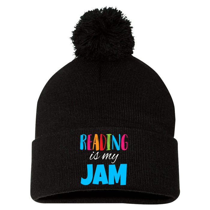 Reading Is My Jam Pom Pom 12in Knit Beanie