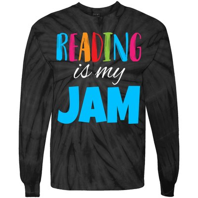 Reading Is My Jam Tie-Dye Long Sleeve Shirt
