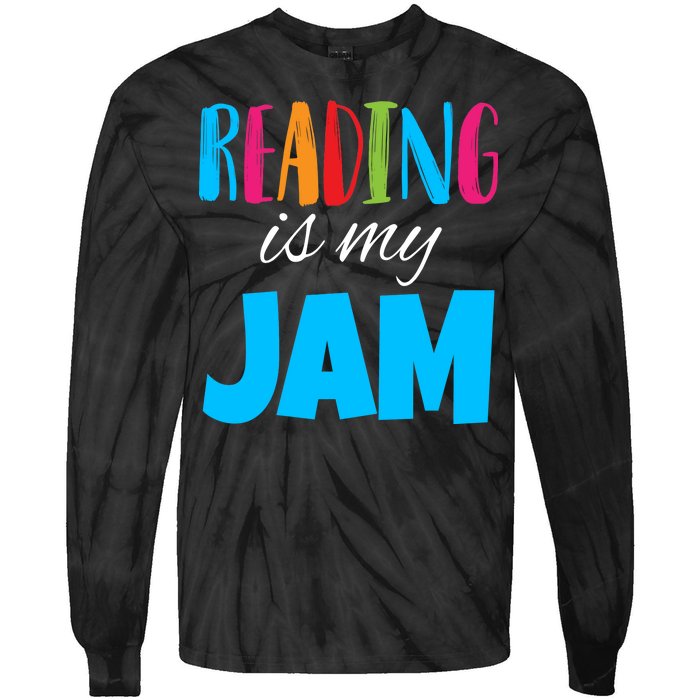 Reading Is My Jam Tie-Dye Long Sleeve Shirt