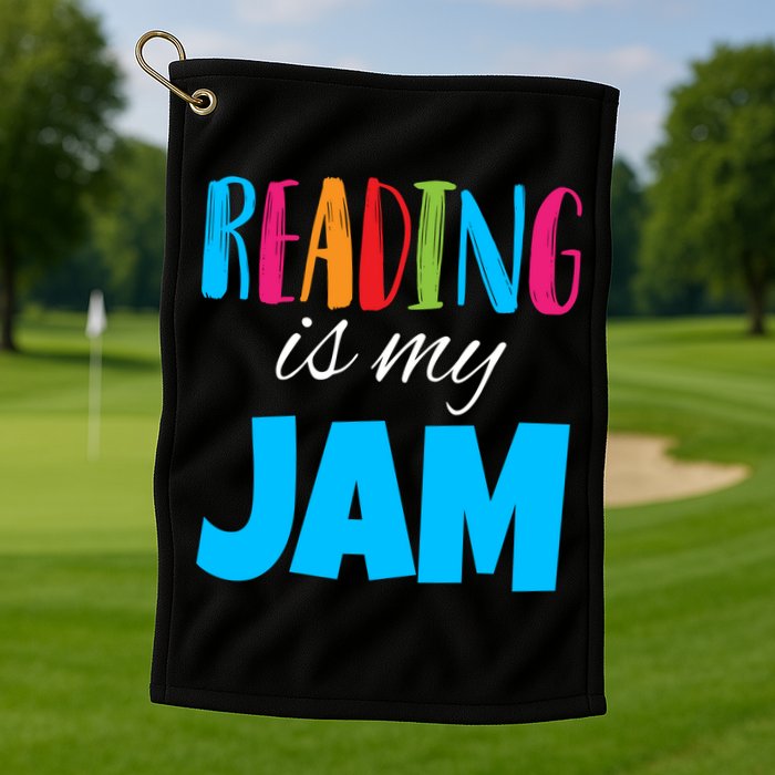 Reading Is My Jam Golf Towel