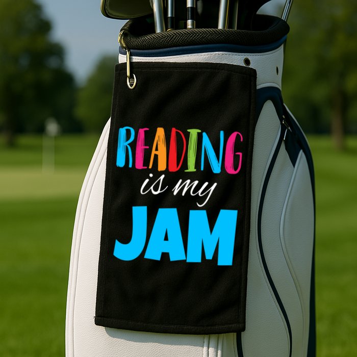 Reading Is My Jam Golf Towel