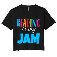 Reading Is My Jam Women's Crop Top Tee