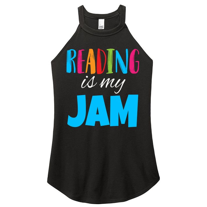 Reading Is My Jam Women's Perfect Tri Rocker Tank