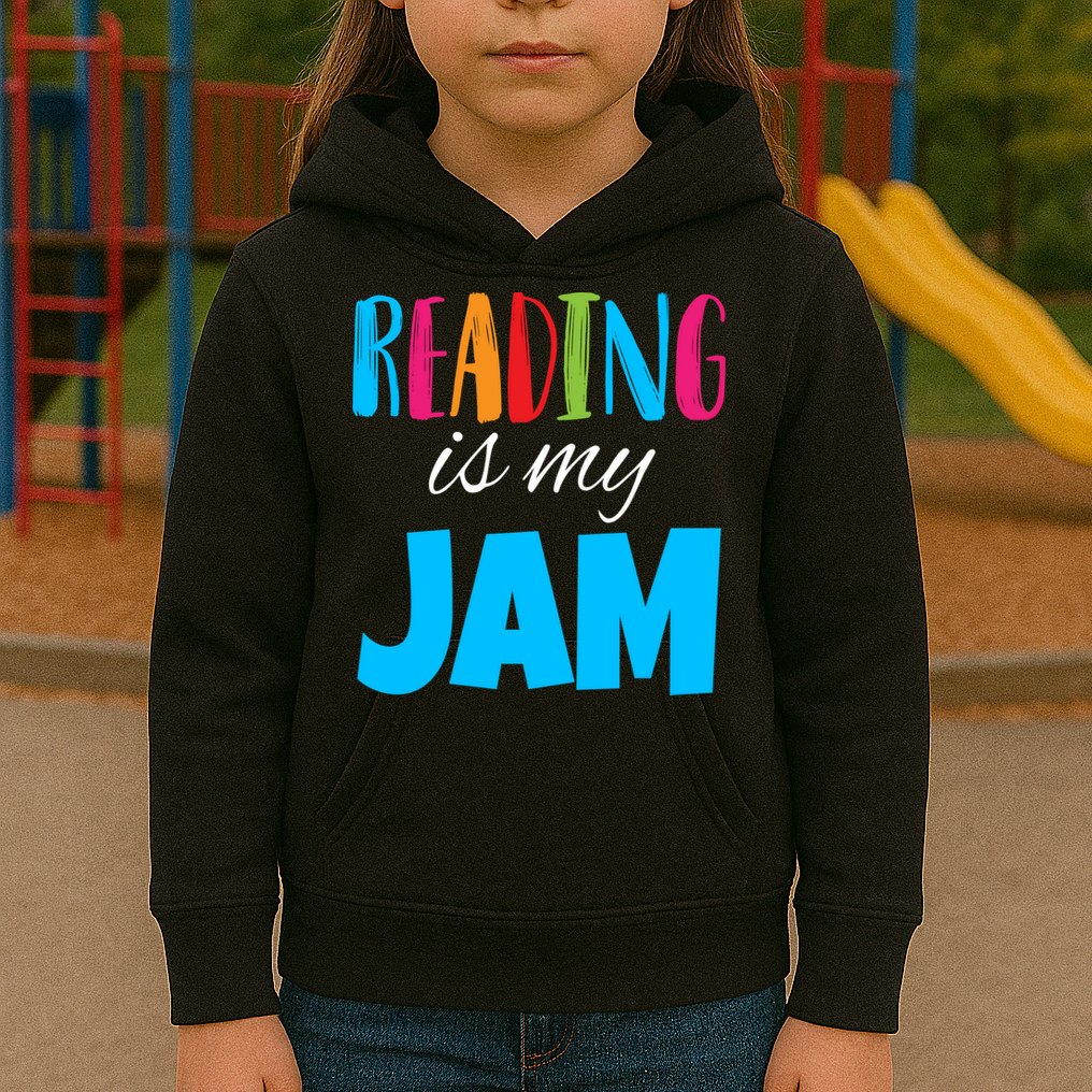 Reading Is My Jam Kids Hoodie