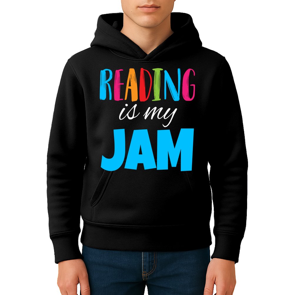 Reading Is My Jam Kids Hoodie