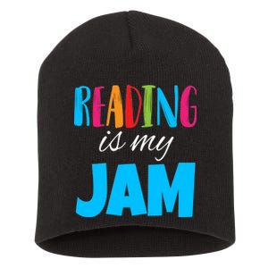 Reading Is My Jam Short Acrylic Beanie