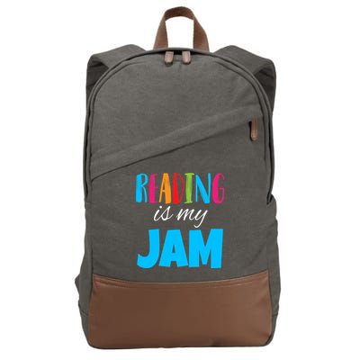 Reading Is My Jam Cotton Canvas Backpack
