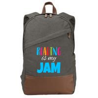 Reading Is My Jam Cotton Canvas Backpack