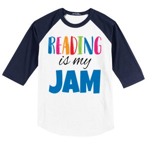 Reading Is My Jam Baseball Sleeve Shirt