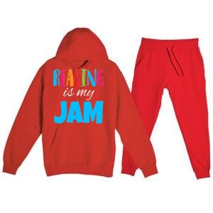 Reading Is My Jam Premium Hooded Sweatsuit Set