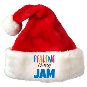 Reading Is My Jam Premium Christmas Santa Hat