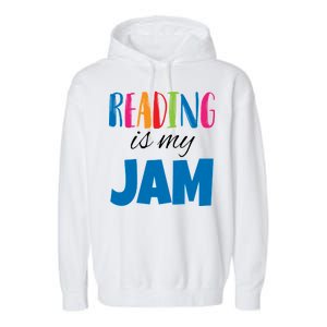 Reading Is My Jam Garment-Dyed Fleece Hoodie