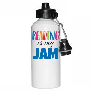 Reading Is My Jam Aluminum Water Bottle