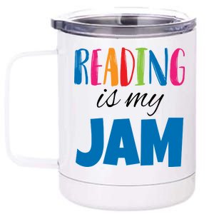 Reading Is My Jam 12 oz Stainless Steel Tumbler Cup