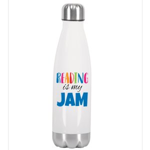 Reading Is My Jam Stainless Steel Insulated Water Bottle