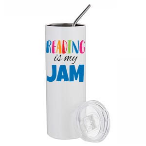 Reading Is My Jam Stainless Steel Tumbler