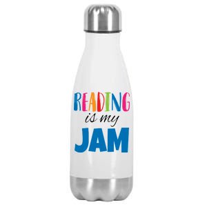 Reading Is My Jam Stainless Steel Insulated Water Bottle