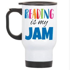 Reading Is My Jam Stainless Steel Travel Mug