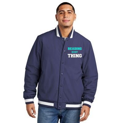 Reading Is My Thing Insulated Varsity Jacket