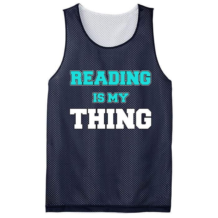 Reading Is My Thing Mesh Reversible Basketball Jersey Tank