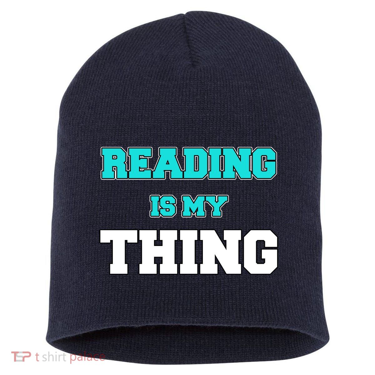 Reading Is My Thing Short Acrylic Beanie