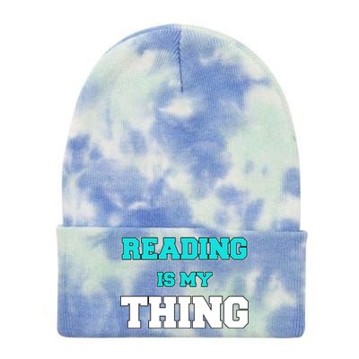 Reading Is My Thing Tie Dye 12in Knit Beanie