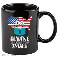 Reading Makes You Smart 11oz C Handle Ceramic Mug