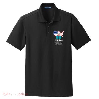 Reading Makes You Smart Dry Zone Grid Polo