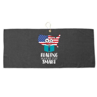 Reading Makes You Smart Large Microfiber Waffle Golf Towel