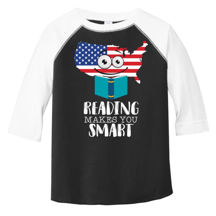 Reading Makes You Smart Toddler Fine Jersey T-Shirt