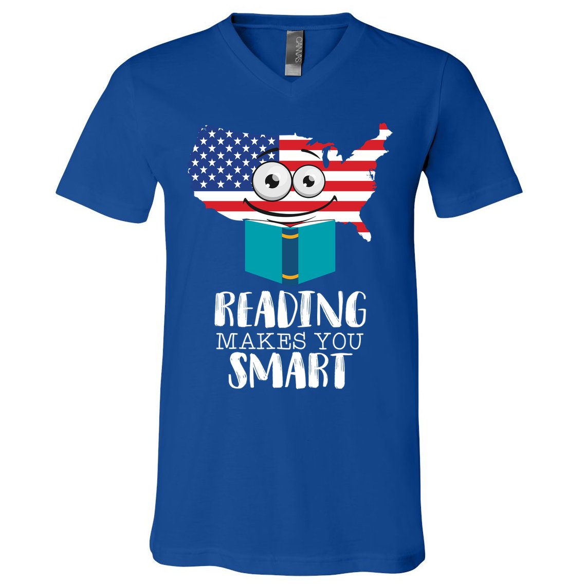 Reading Makes You Smart V-Neck T-Shirt