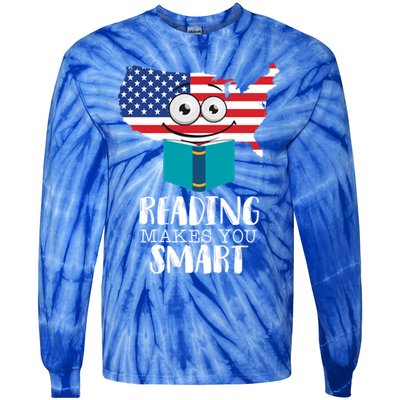 Reading Makes You Smart Tie-Dye Long Sleeve Shirt